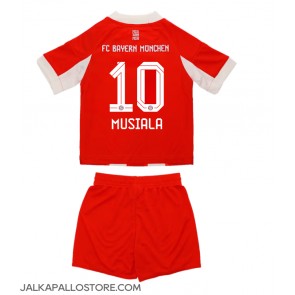 Bayern Munich Jamal Musiala #10 Kotipaita Lapsille 2025-26 Lyhythihainen (+ shortsit)